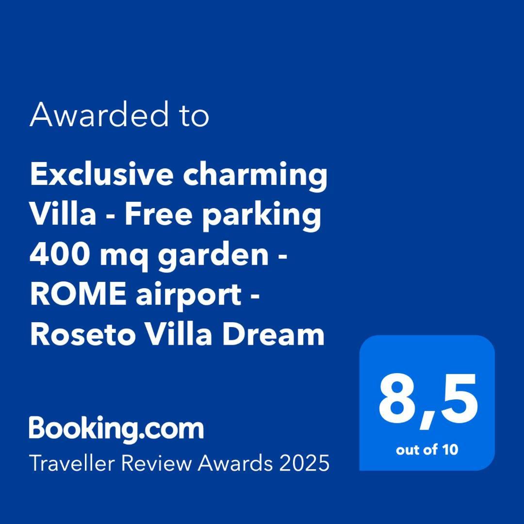 Exclusive Charming Villa - Free Parking 400 Mq Garden - Rome Airport - Roseto Villa Dream Fregenae Εξωτερικό φωτογραφία