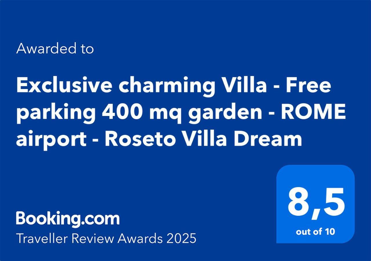 Exclusive Charming Villa - Free Parking 400 Mq Garden - Rome Airport - Roseto Villa Dream Fregenae Εξωτερικό φωτογραφία